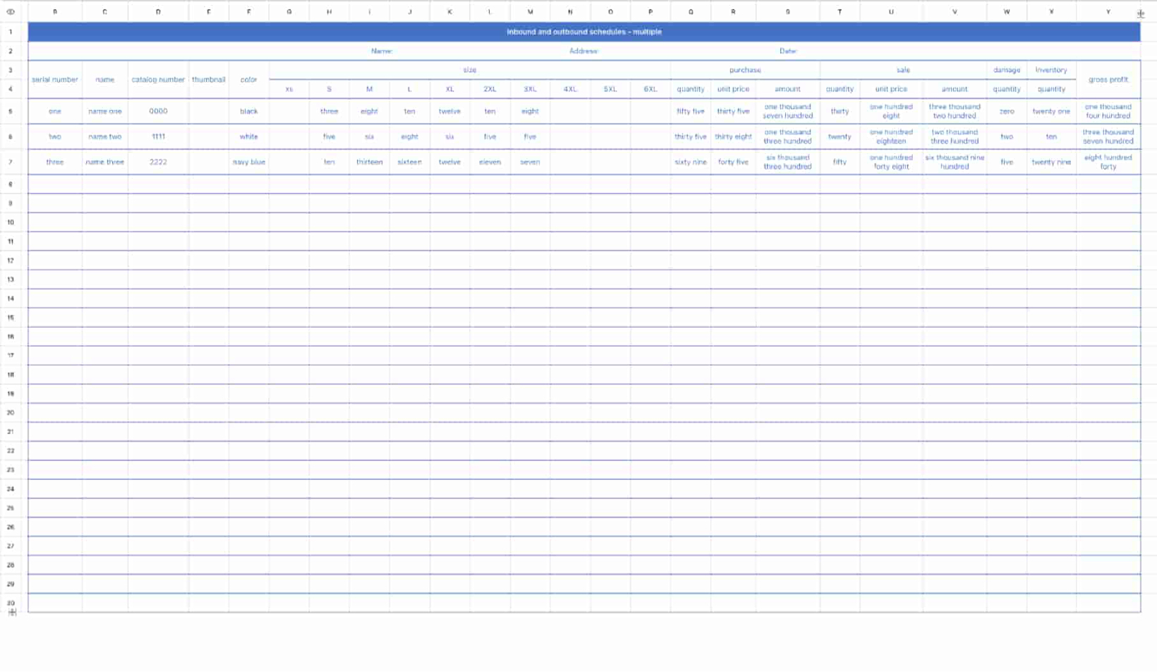 Inbound and outbound schedules-multiple2 1